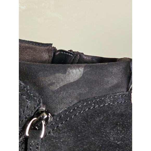 Clarks Collection, Sharon Ease, Black Suede, Leather, Ankle Booties, Size 8 - Picture 11 of 11